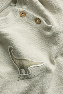 Baby green long sleeve dinosaur top