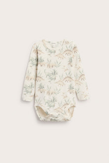 Baby bodysuit with dinosaur motif