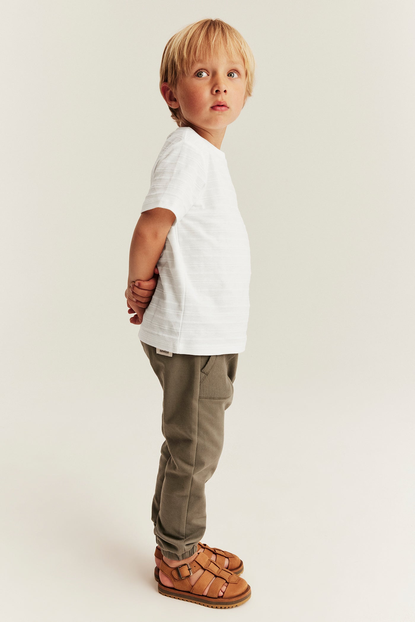 Baby & kids white textured T-shirt