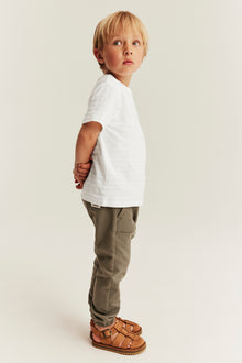 Baby & kids white textured T-shirt