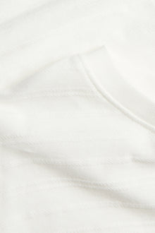 Baby & kids white textured T-shirt