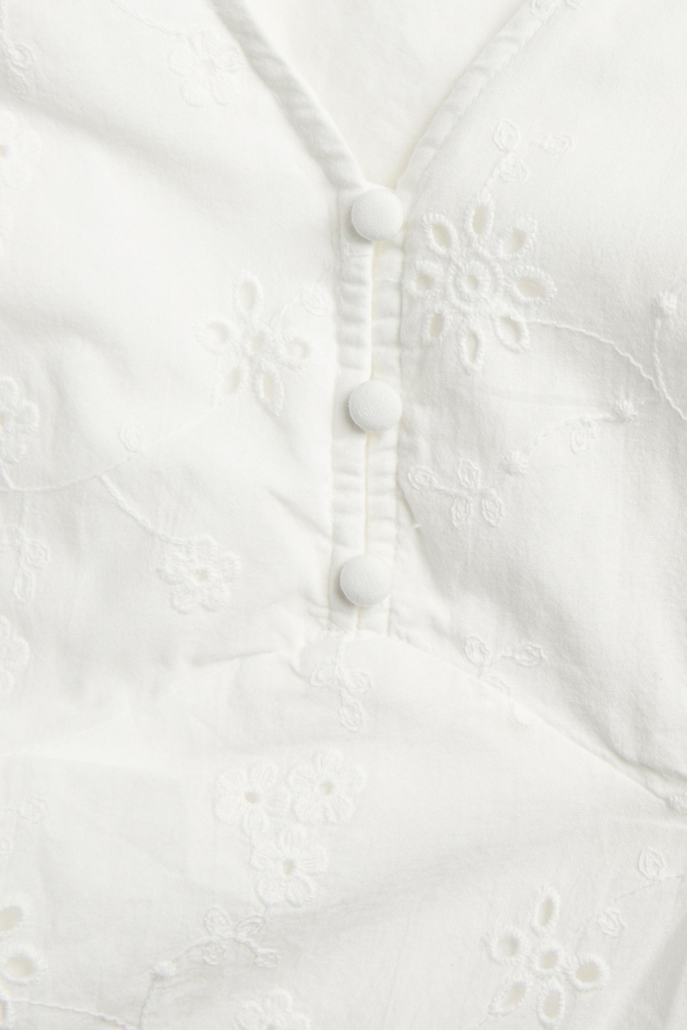 Women’s white dress with embroidery