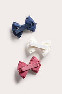 Baby & Kids bow hair slides (3‑pack)