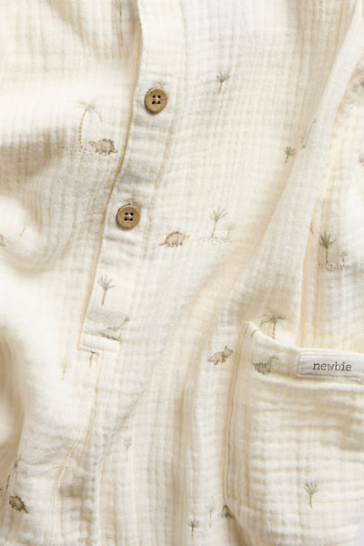 Baby woven muslin jumpsuit
