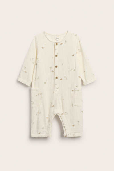 Baby woven muslin jumpsuit
