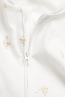 Baby white hot-air balloon pyjamas