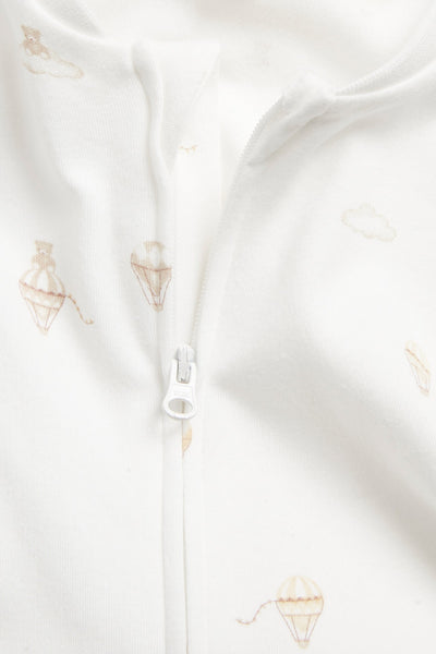 Baby white hot-air balloon pyjamas