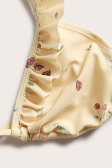 Women's yellow bikini top
