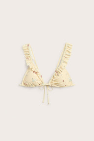 Women's yellow bikini top