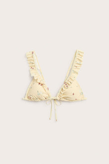 Women's yellow bikini top
