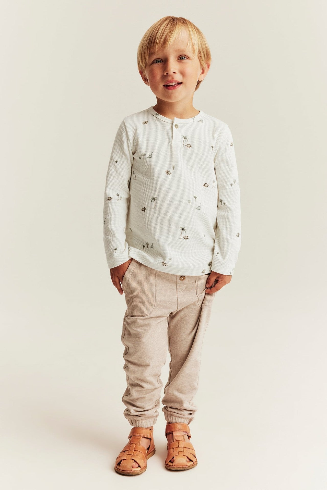 Kids & Baby long sleeve waffle t-shirt
