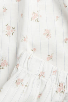 Women's white floral pyjamas