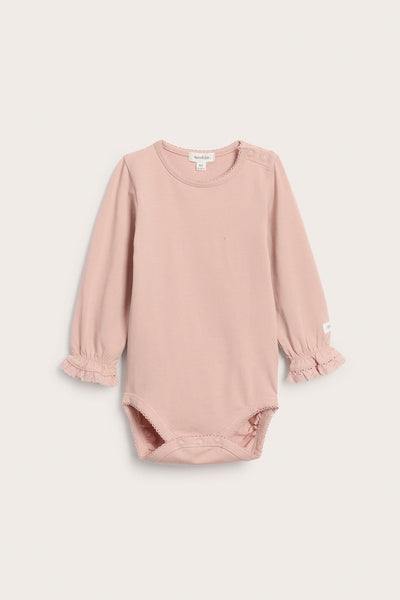 Baby pink long sleeve bodysuit