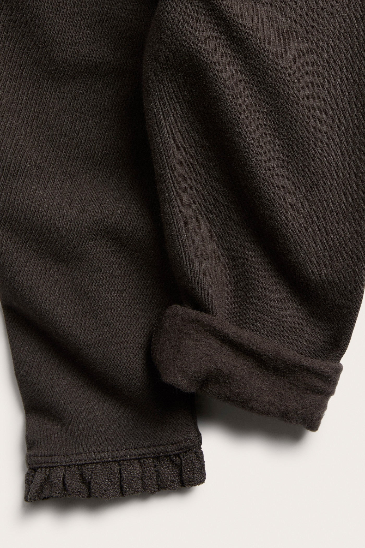 Baby brown leggings with brushed inside