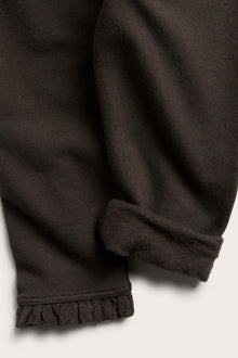 Baby brown leggings with brushed inside