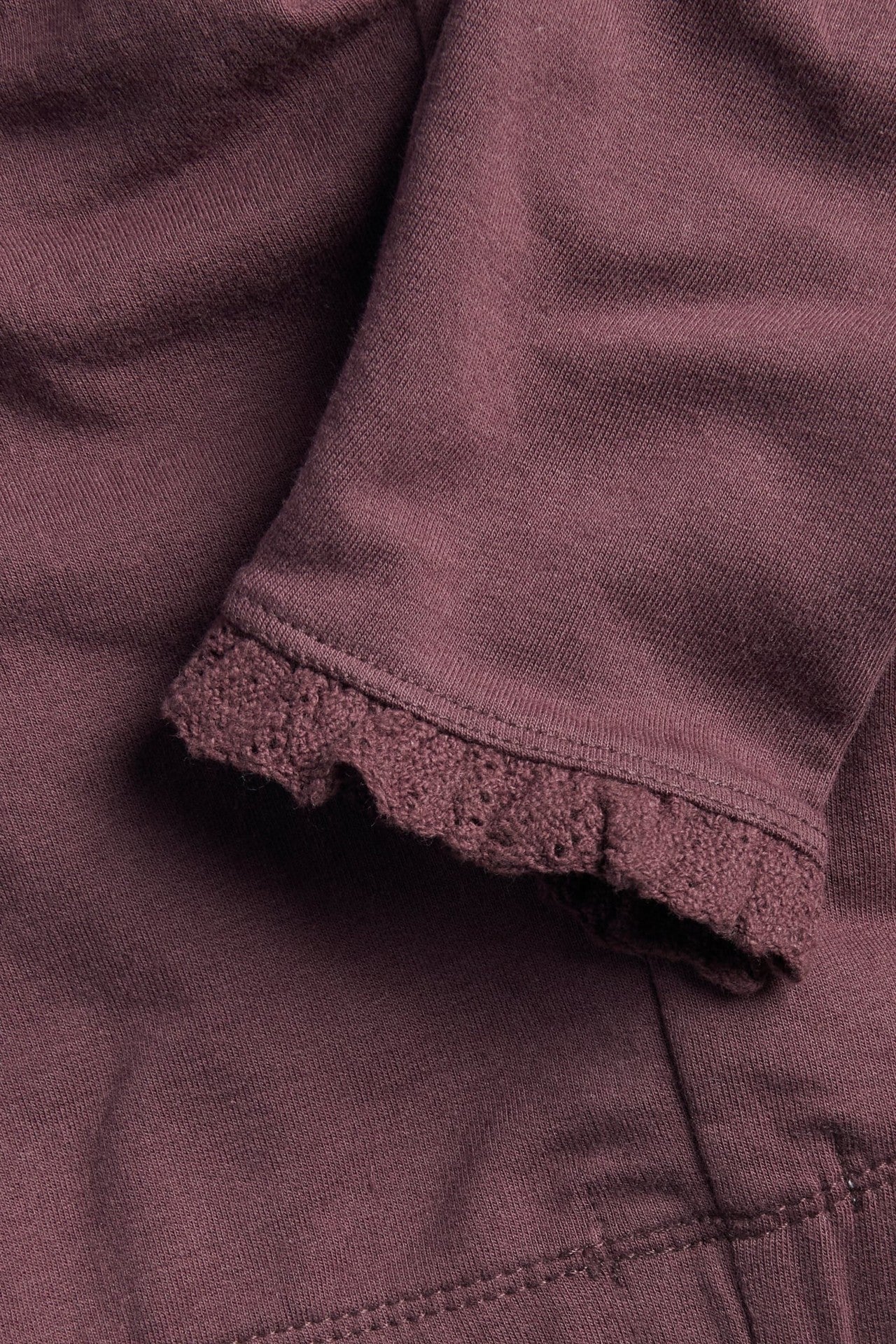 Baby burgundy lace leggings