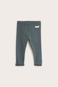 Baby green leggings with brushed inside