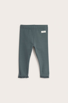 Baby green leggings with brushed inside