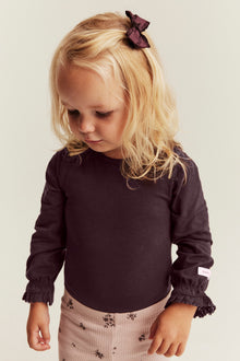 Baby purple long sleeve baby bodysuit