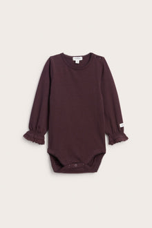 Baby purple long sleeve baby bodysuit