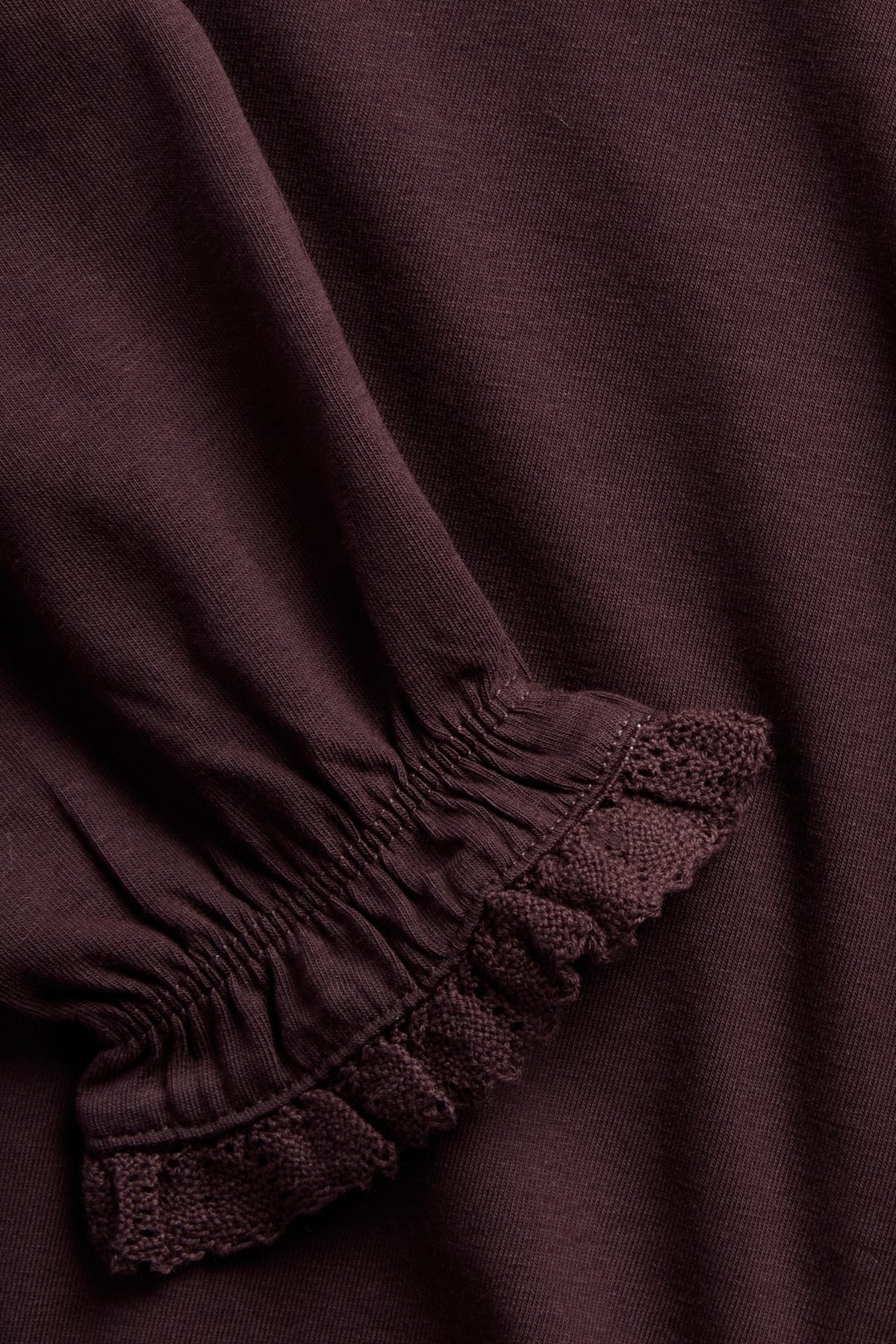 Baby & Kids purple top with lace trim