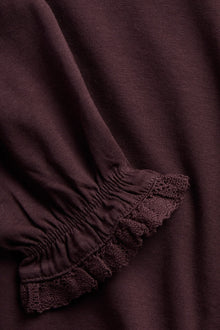 Baby & Kids purple top with lace trim