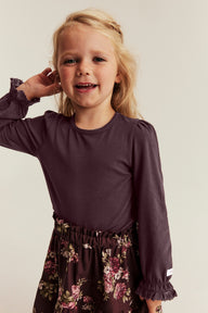 Baby & Kids purple top with lace trim