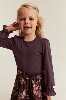 Baby & Kids purple top with lace trim