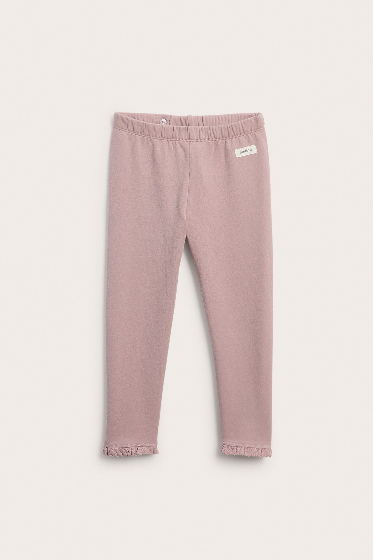 Kids pink leggings with brushed inside