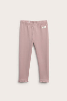 Kids pink leggings with brushed inside