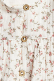 Kids ditsy floral muslin blouse