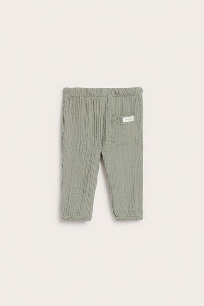 Baby woven muslin trousers