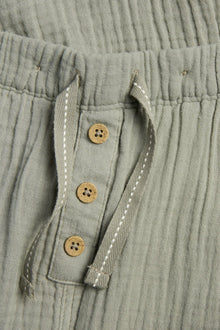 Kids green muslin trousers
