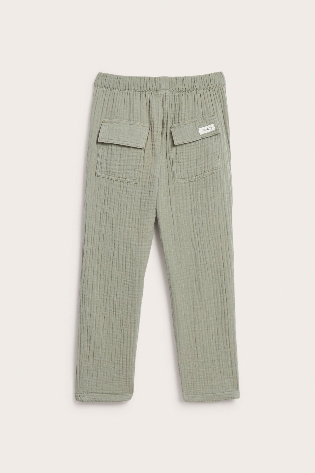 Kids green muslin trousers