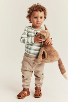 Baby striped long-sleeved bodysuit