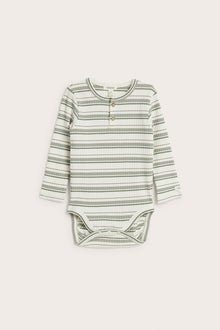Baby striped long-sleeved bodysuit