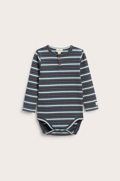 Baby striped long sleeve bodysuit