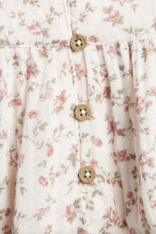 Baby floral muslin bodysuit