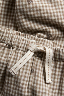 Baby brown checked trousers