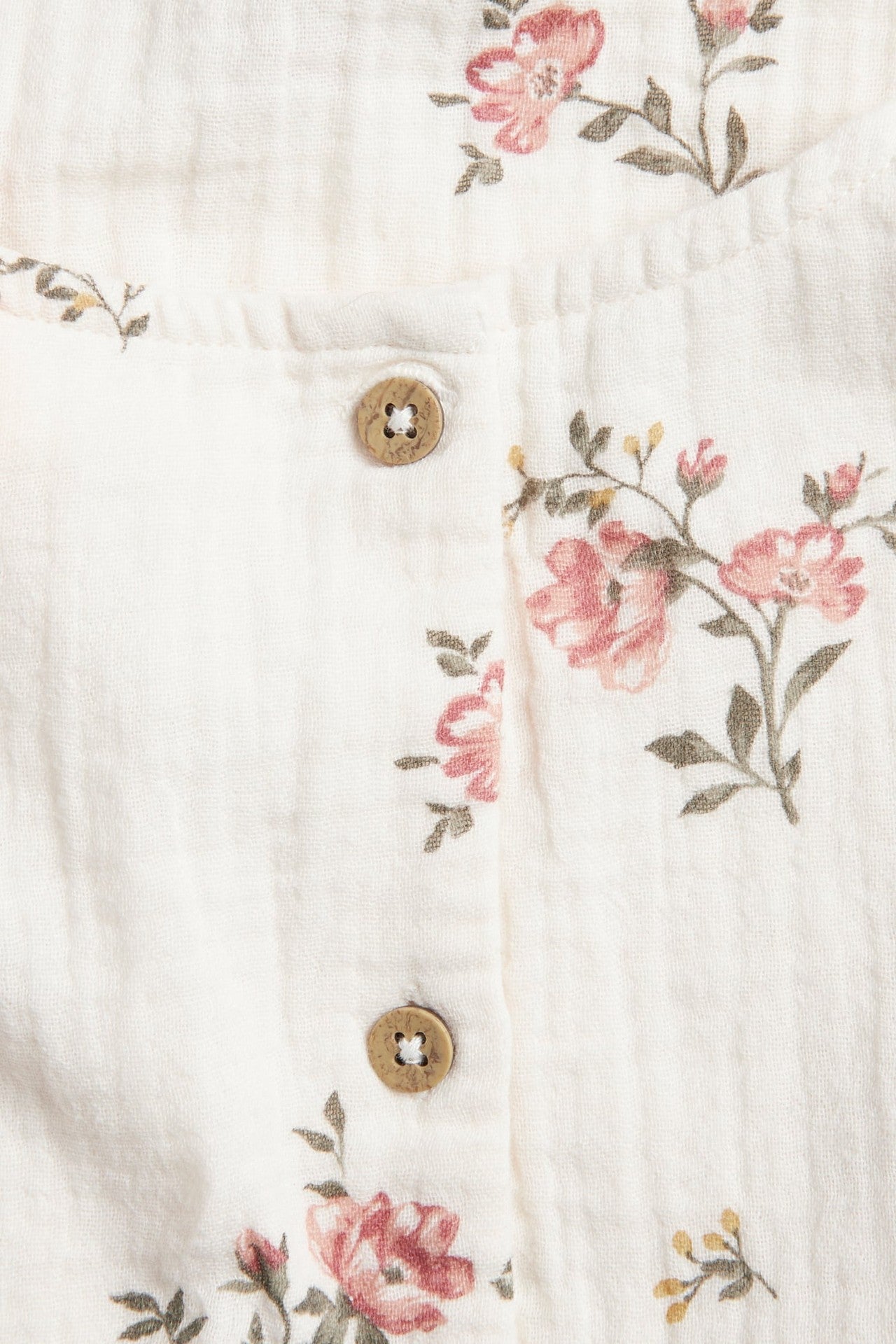 Baby floral muslin dress