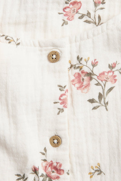 Baby floral muslin dress