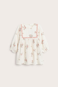 Baby floral muslin dress