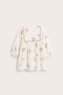 Baby floral muslin dress