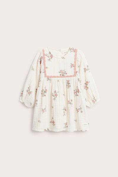 Baby floral muslin dress