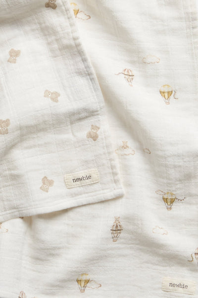 Baby muslin blankets (2-pack)