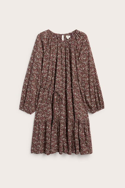 Women’s burgundy floral dress