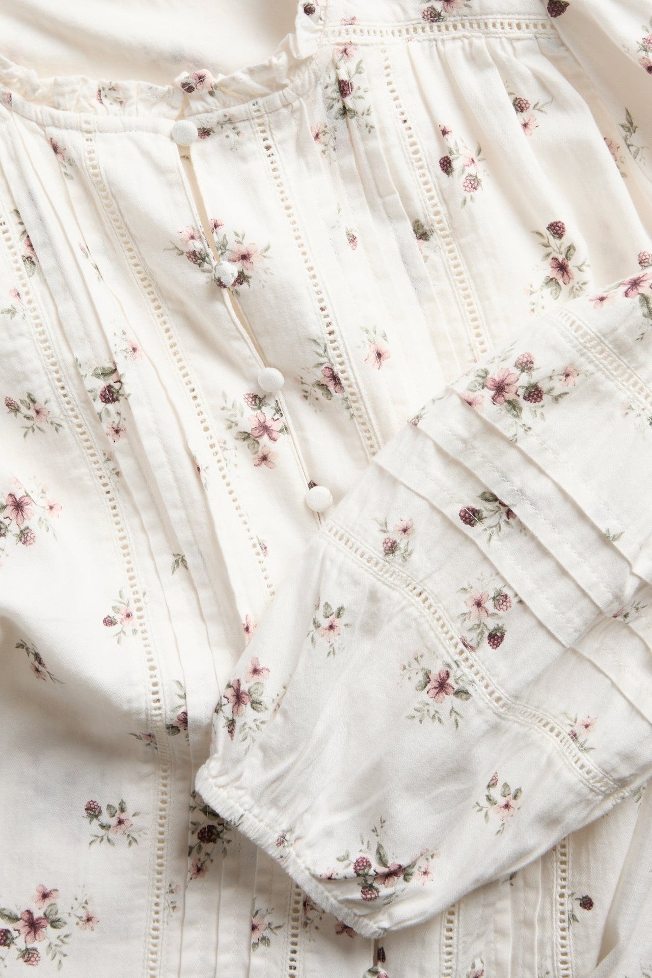 Women’s white floral blouse