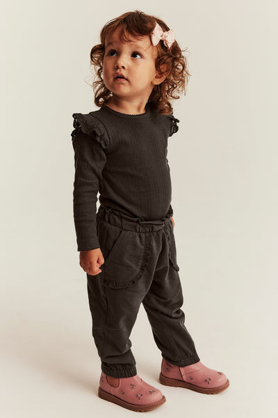 Baby brown lace joggers