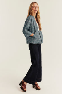 Women’s short floral kimono