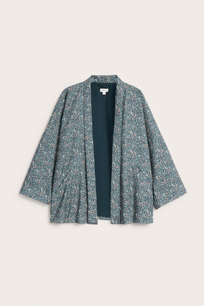 Women’s short floral kimono